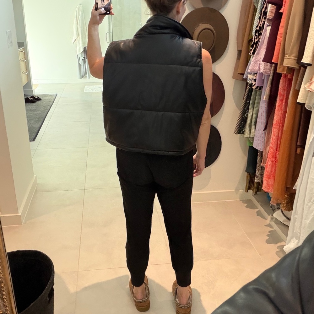 Anthropologie Faux Leather Vest - Picture 3 of 7